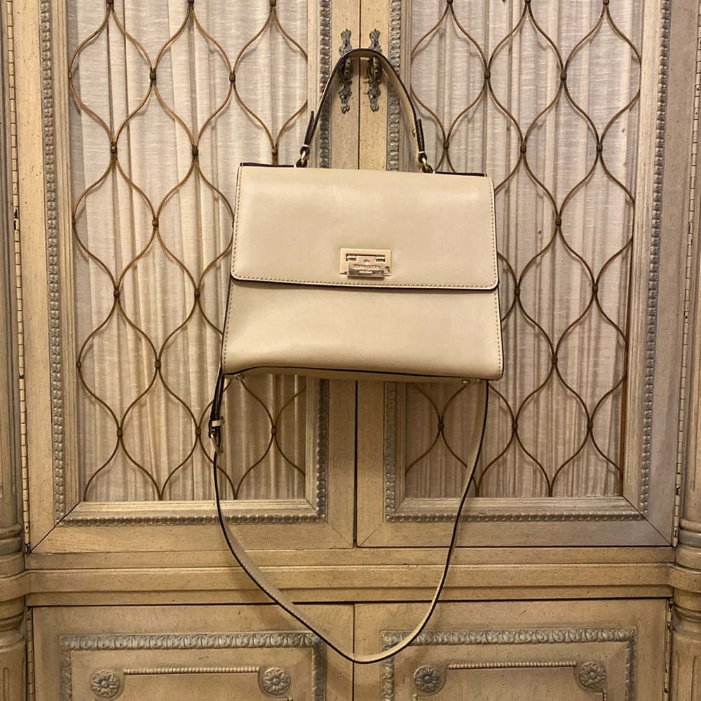 Kate Spade Cream Top Handle Crossbody Bag
